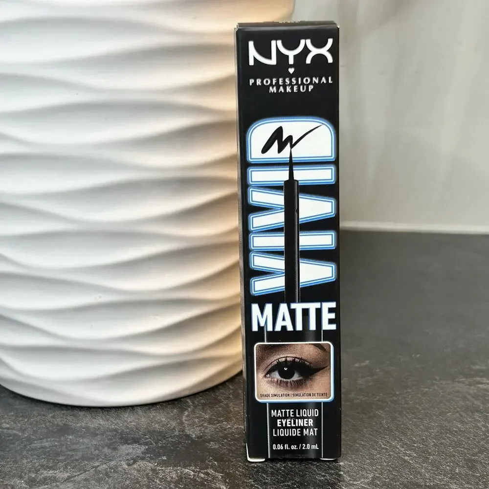NYX PROFESSIONAL MAKEUP Vivid Matte Liquid Eyeliner Smear-Resistant Black SEALED